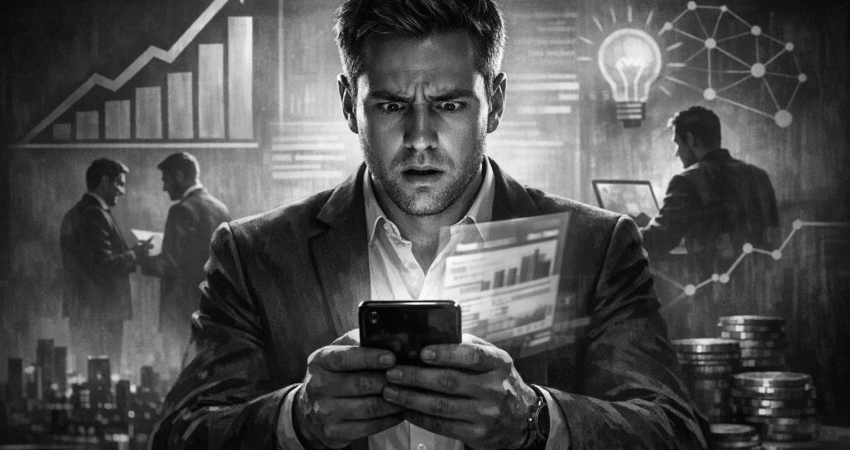 Photorealistic image for a professional LinkedIn post. depicting the concept of "The $4.8 Million Typo: When Screenshots Leak Secrets". centered composition with the subject in the middle. dramatic high-contrast lighting. minimal clean background. using monochromatic color scheme. conveying a bold and attention-grabbing mood. incorporating visual elements like growth charts, teamwork, innovation. No text, letters, watermarks, brand names, logos, or trademarks in the image. High quality, suitable for business marketing.